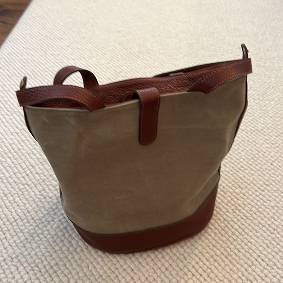 ๐๐HP๐พ๐พGhurka. The original and best. Khaki canvas/leather/brass bucket bag. - Picture 8 of 16